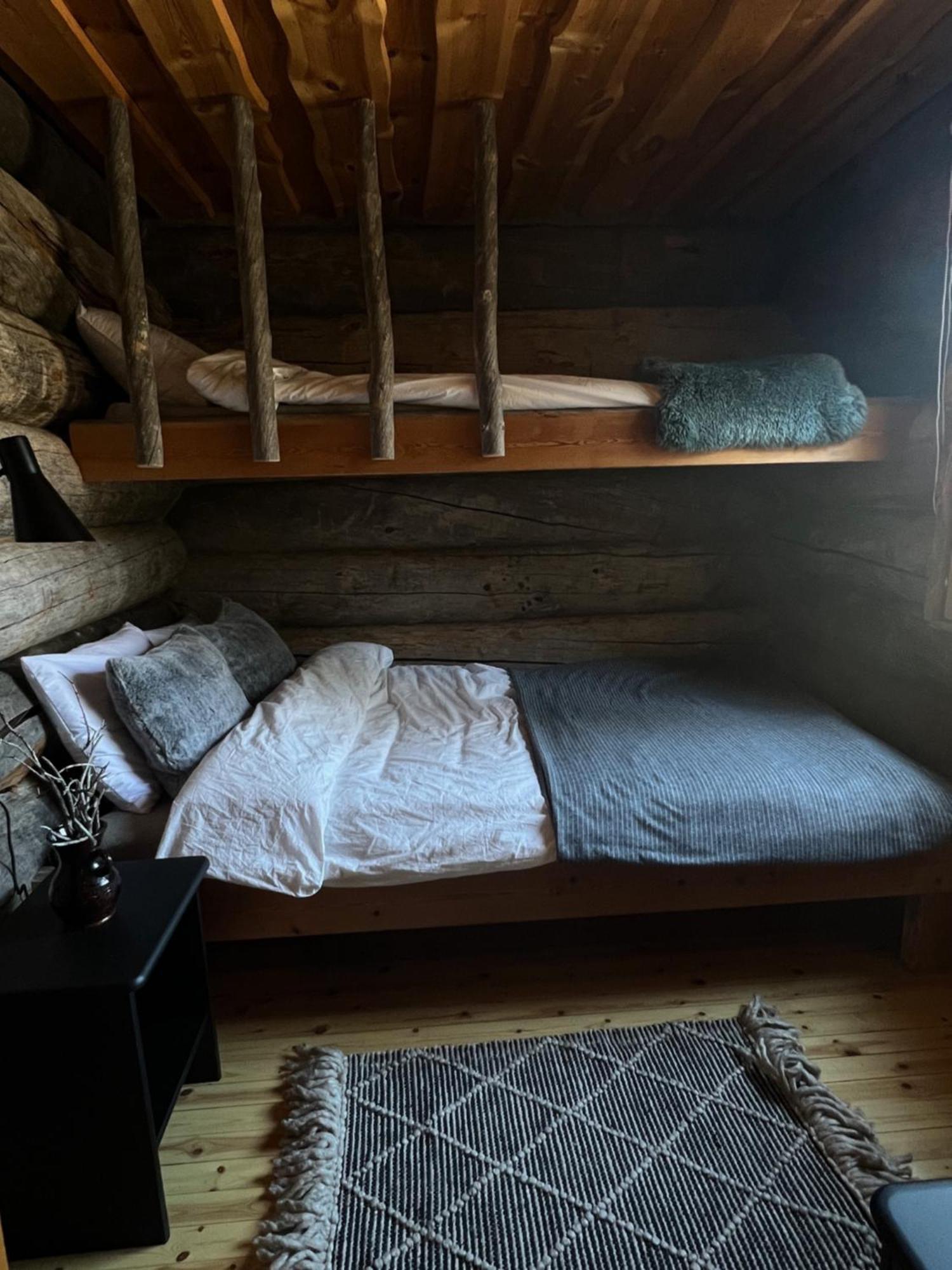 Lapland Log Chalet Cabin Ukko-Kelo Luosto Villa Esterno foto